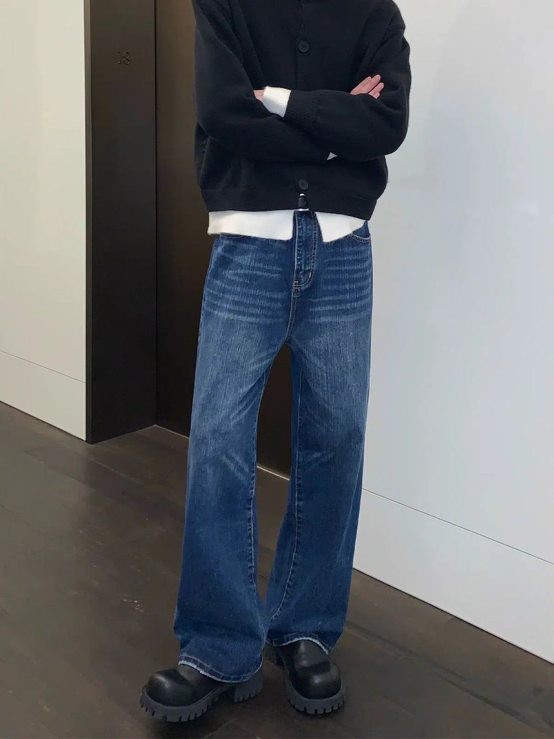 Washed Distressed Jeans