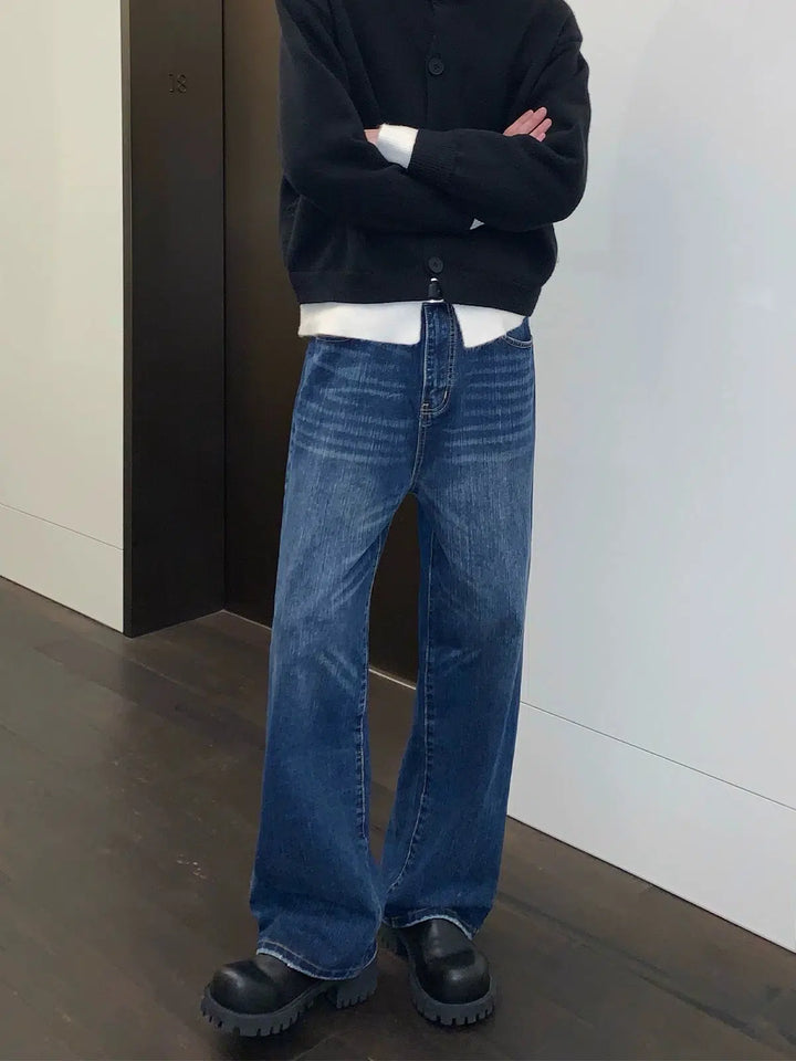 Washed Distressed Jeans