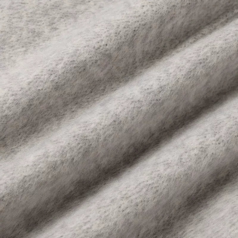 Rund hals ull kort frakk 