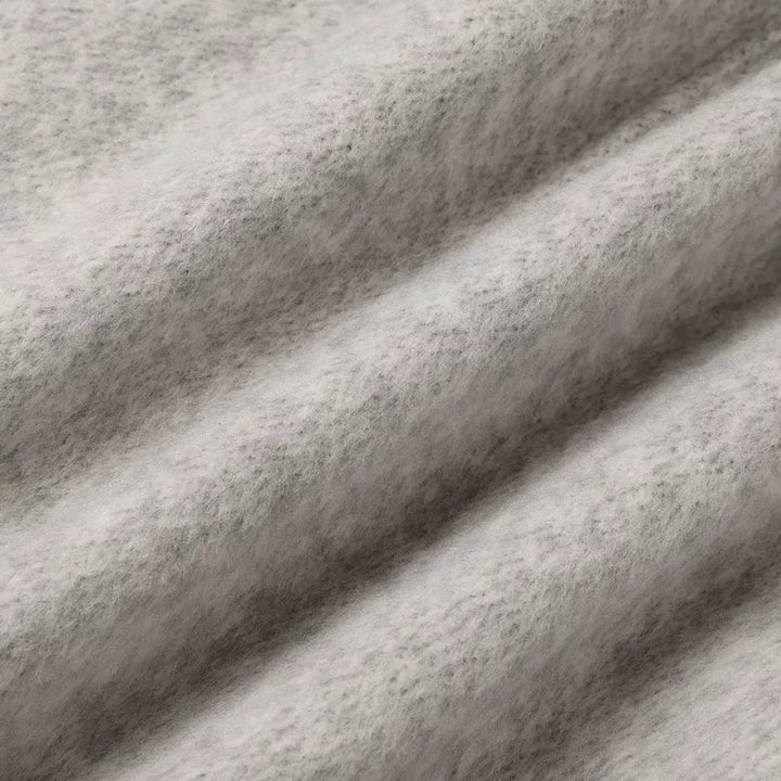 Rund hals ull kort frakk 