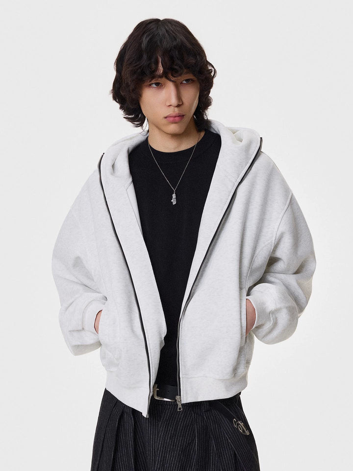 Veste à capuche zippée en polaire 