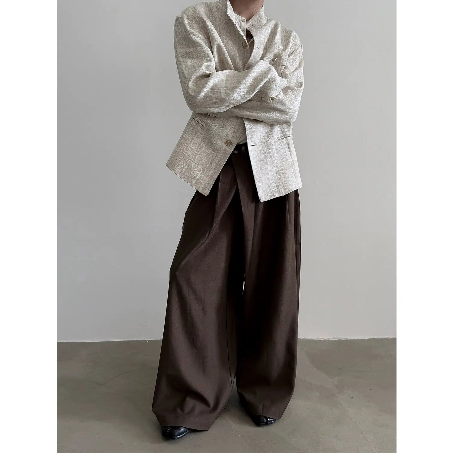 Japanese Retro Wide-Leg Drape Pants