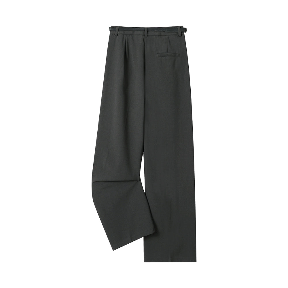 High Waist Wide Leg Suit Pants