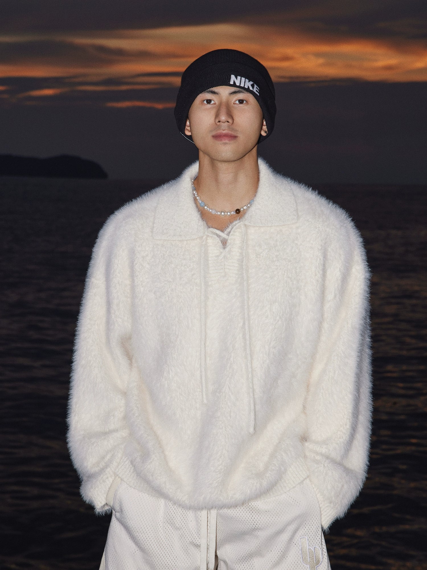 Retro Örgü Bandaj Kazak 