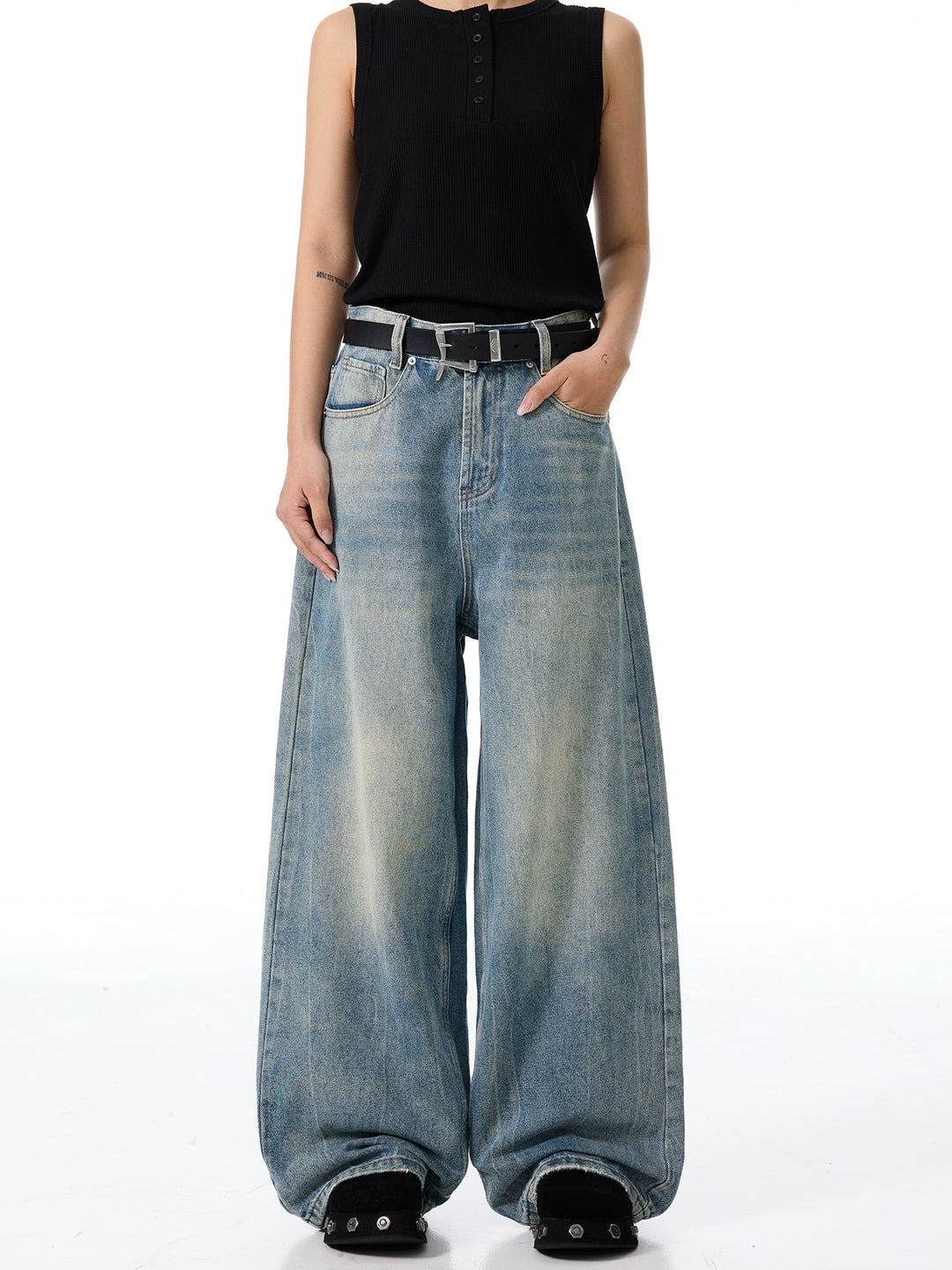 Wide Leg Loose Casual Jeans