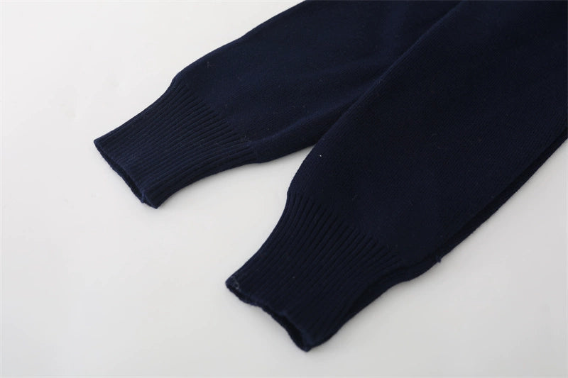 Badge Embroidery Knitted Cardigan