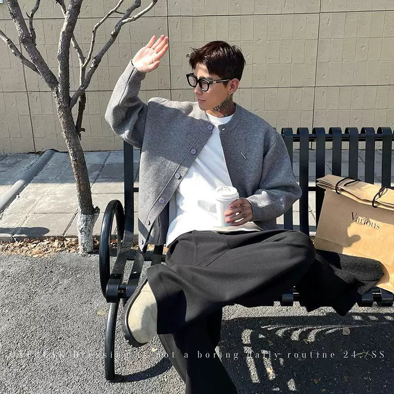 Button-Down Knit Cardigan Sweater