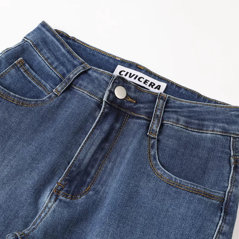 Retro Slim Fit Flared Jeans