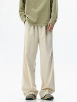 Retro Pleated Wide-Leg Casual Pants