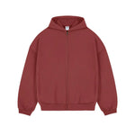 Velvet Hoodie Zipper Jacket