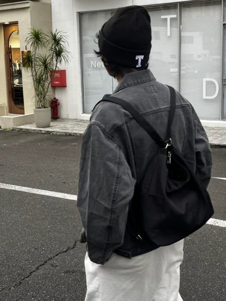 Letvægts alsidig crossbody rygsæk taske 