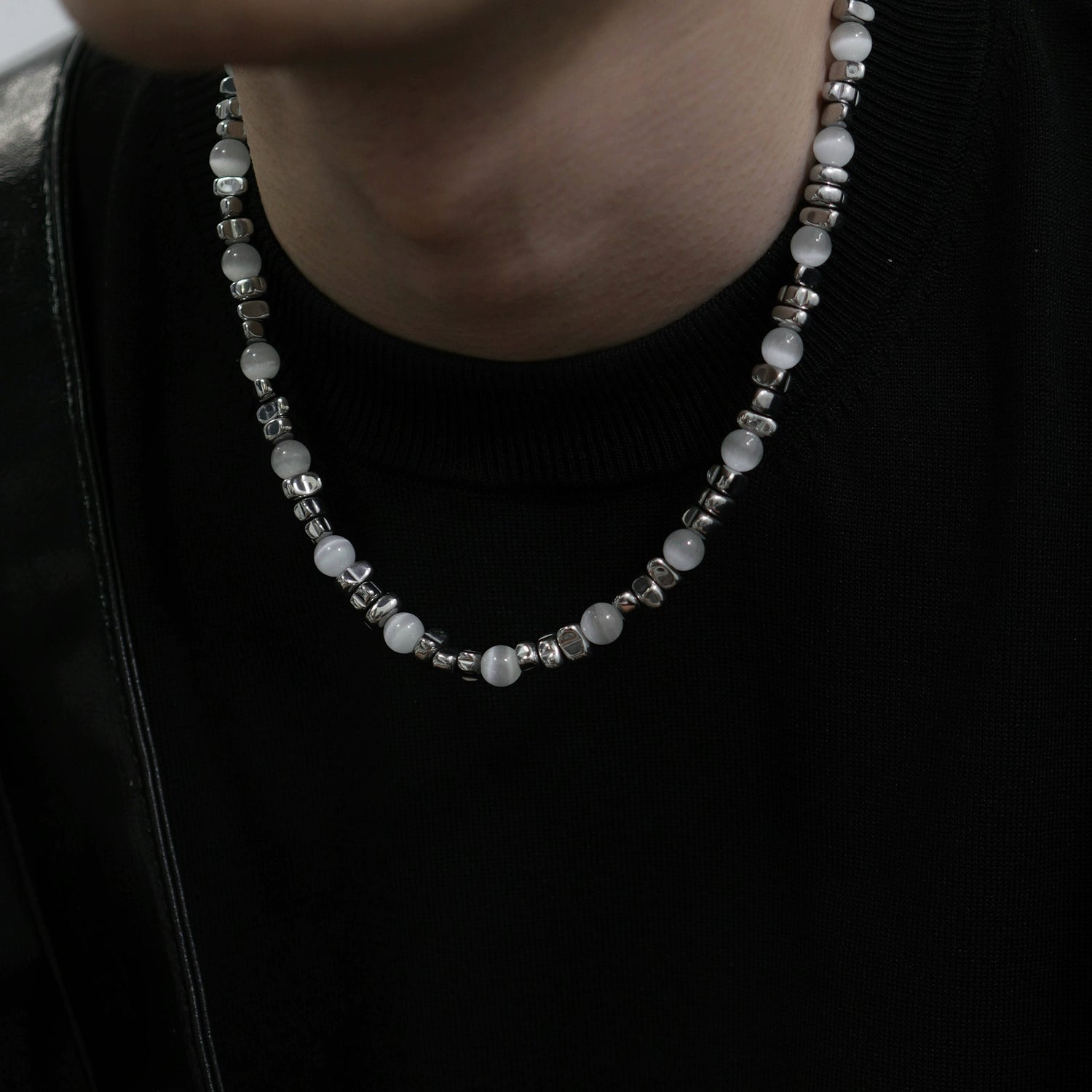 Cat's Eye Stone Beaded Necklace