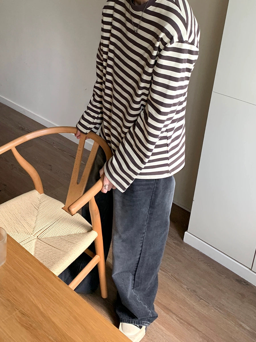 Distressed Wide-Leg Casual Jeans