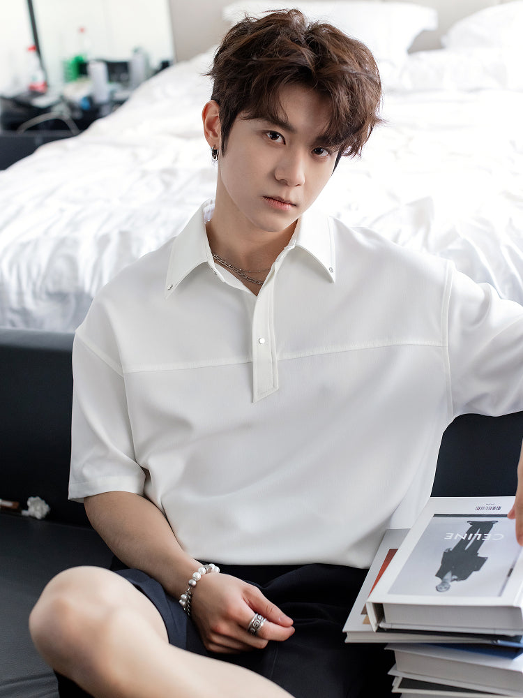 Casual Loose Polo Shirt