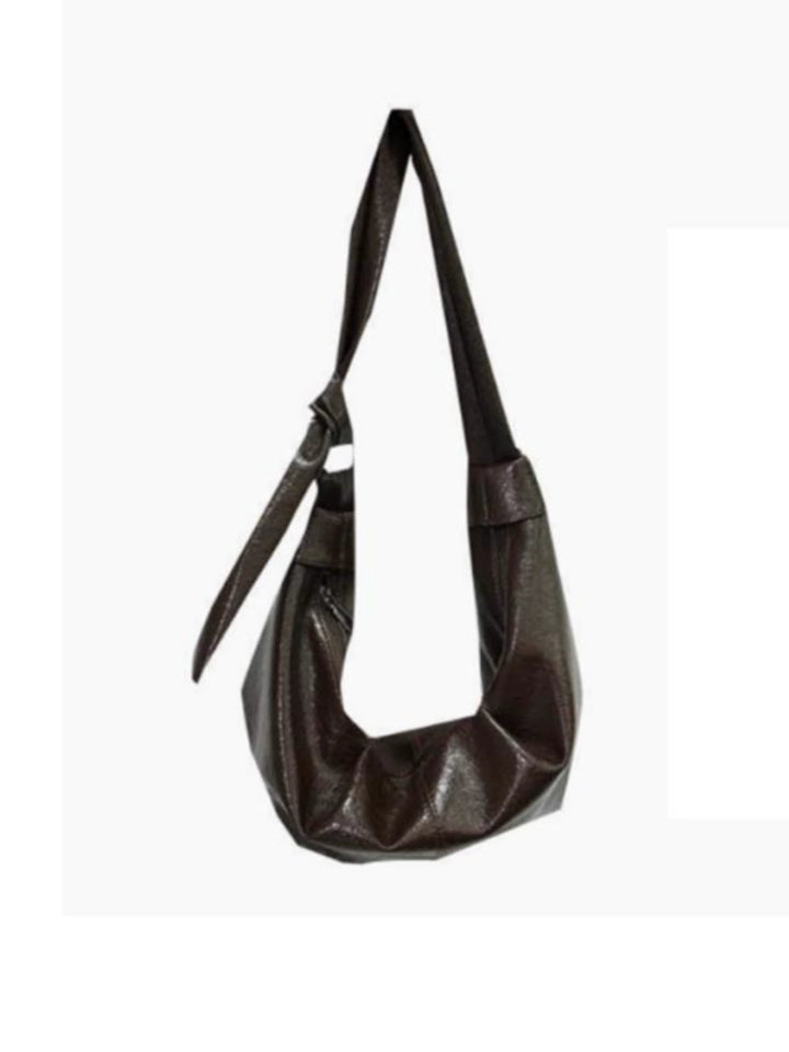 Brown Leather Hobo Bag