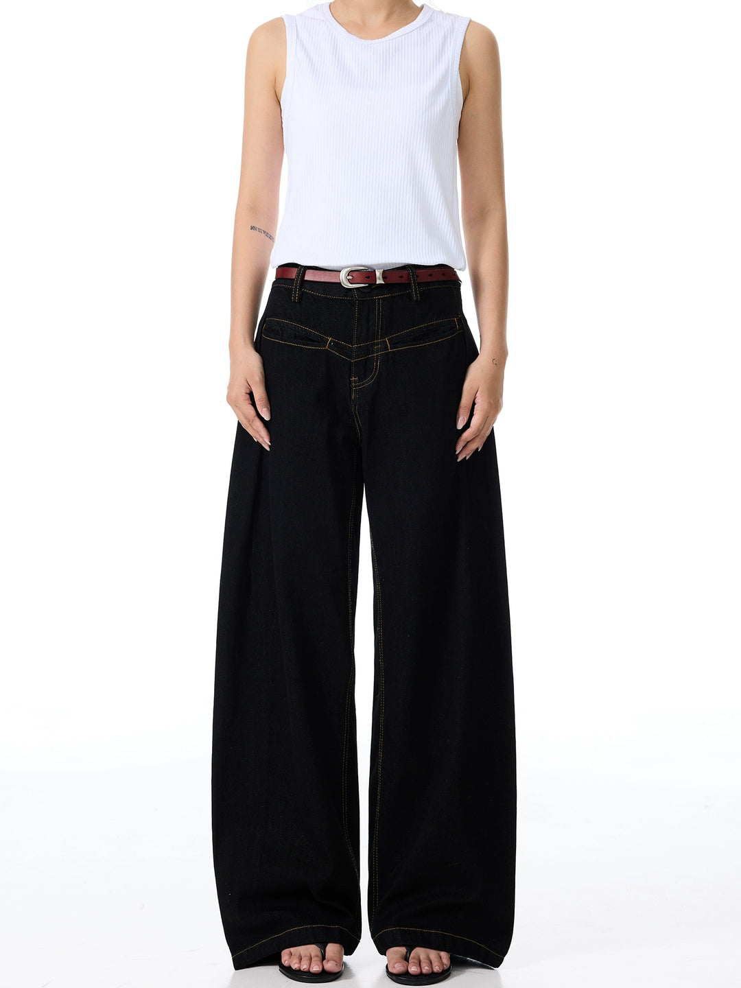 Low Waist Wide Leg Jeans
