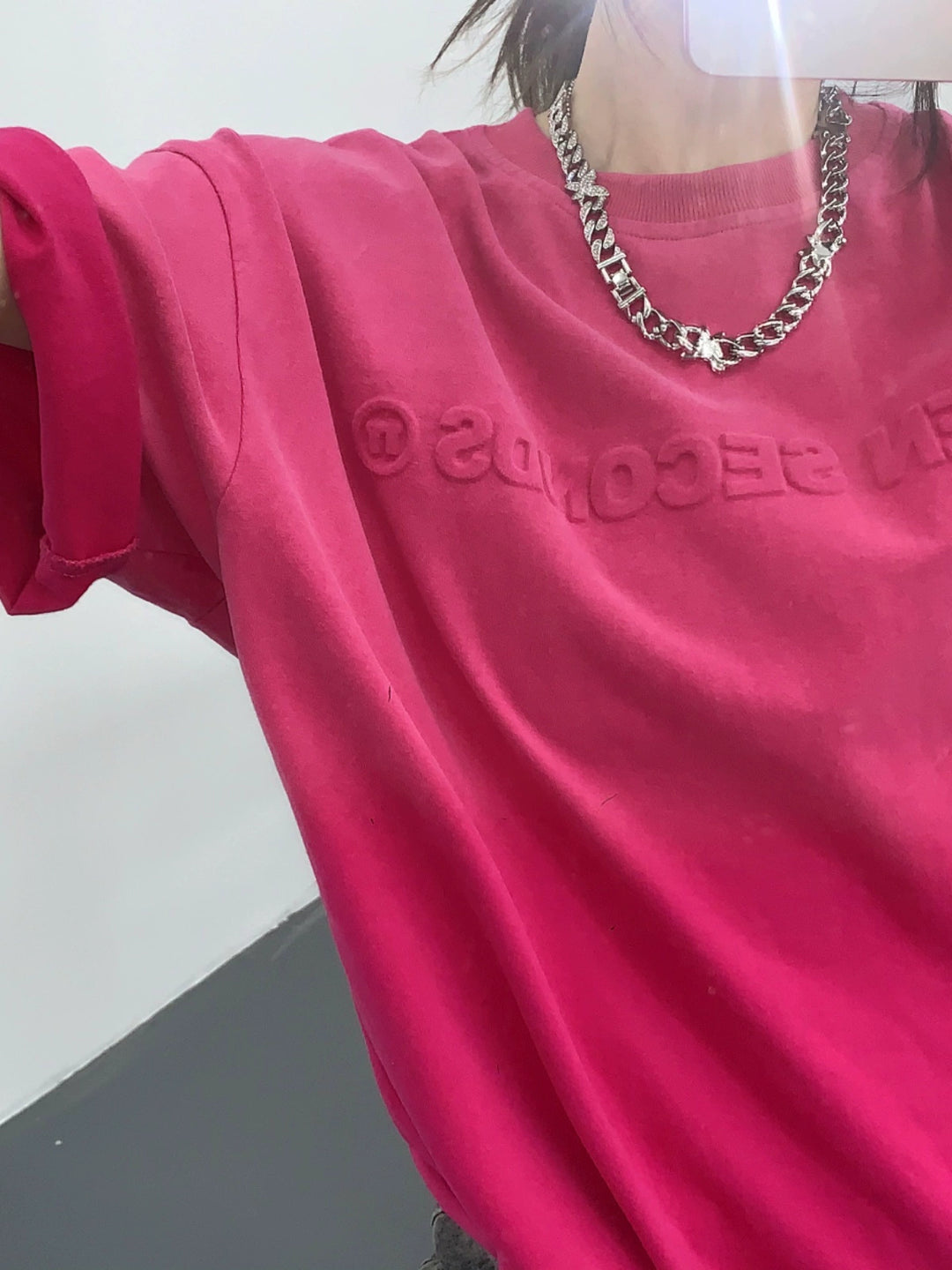 Embossed Short Sleeve T-shirt