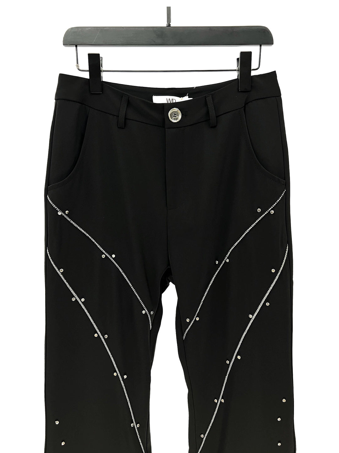 Rivet Line Flared Casual Pants