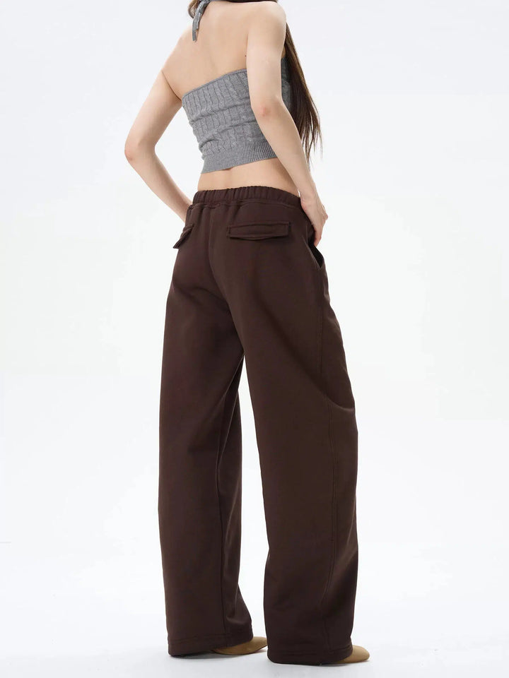 Velvet Drawstring Sweatpants