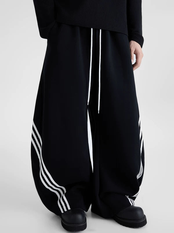 Fleecefoder randiga vida byxor 