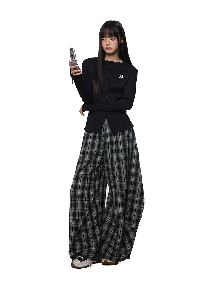 Embroidered Logo Pleated Long Sleeve Coat