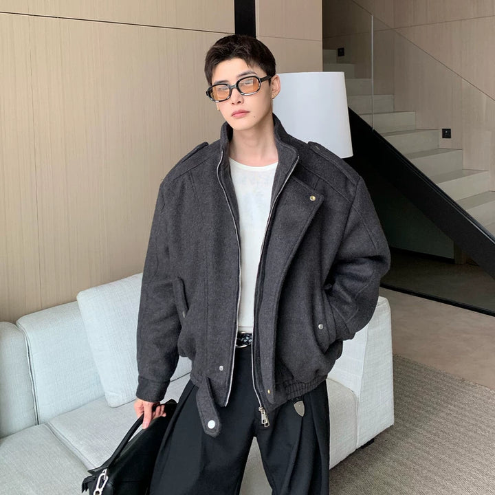 3D Gedeconstrueerde Wijd-Schouder Woljas 