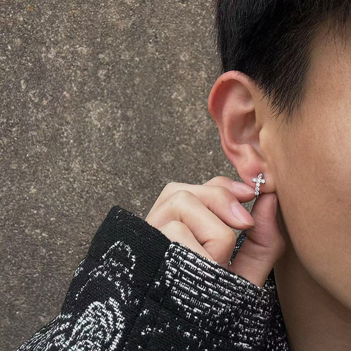 Zircon Cross No-Piercing Ear Clip