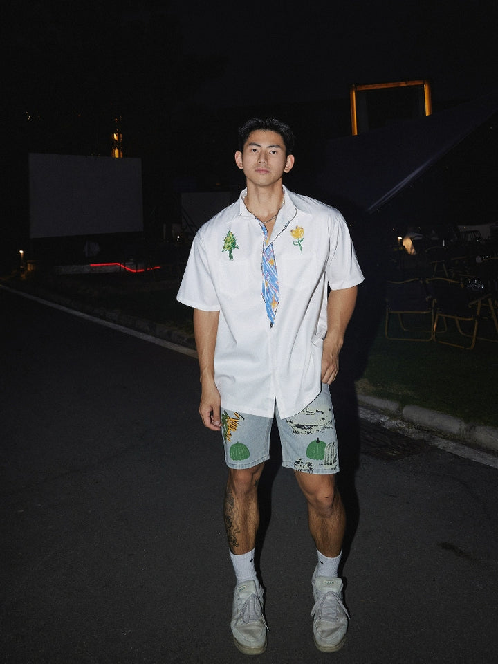 Retro Vasket Løs Pasform Denim Shorts 