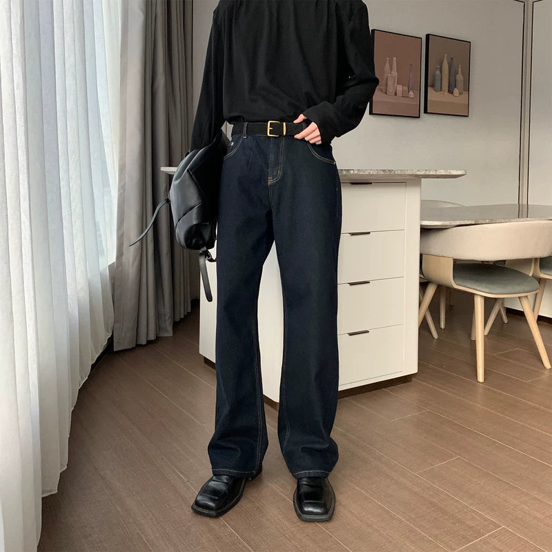 Fleece-Lined Straight Leg Jeans