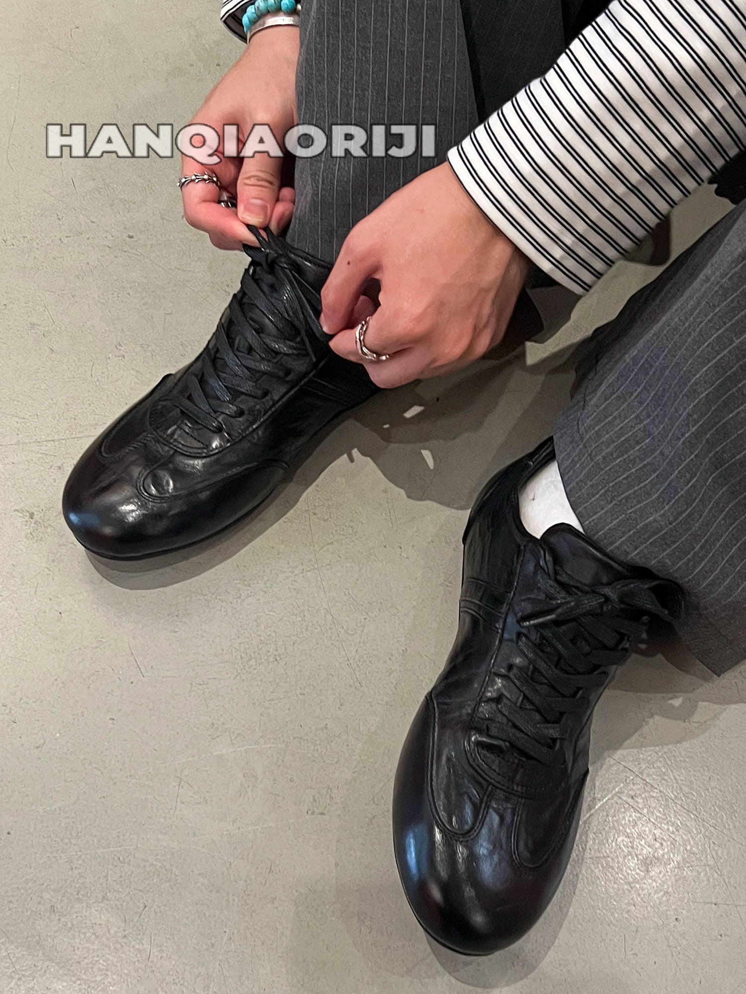 Gerçek Deri Günlük Antrenman Spor Ayakkabıları 