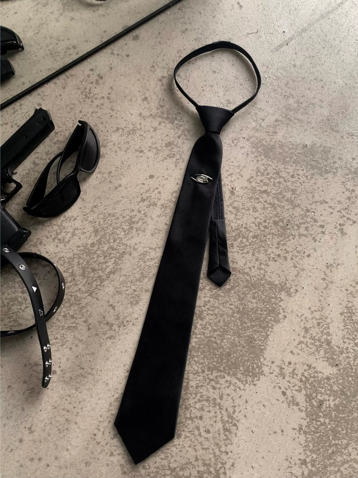 Adjustable Metal Design Hands-Free Tie