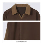 Lapel Long-sleeved Two-piece Pullover