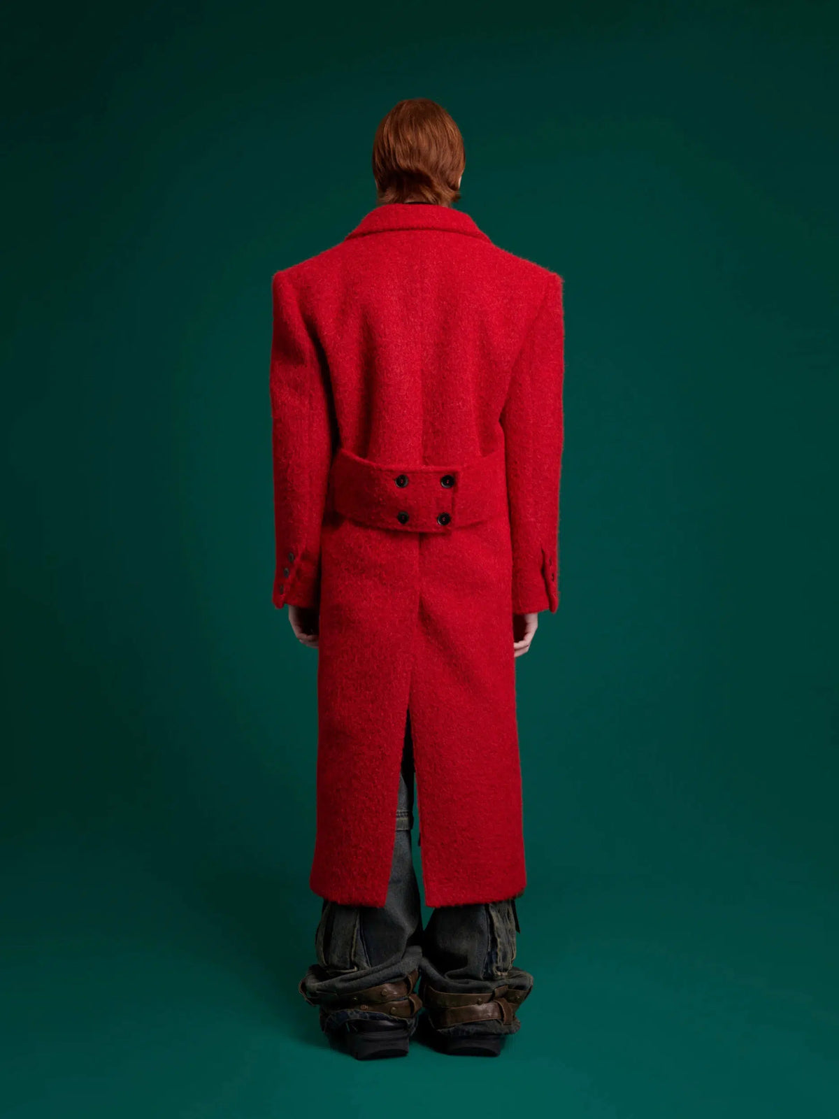 Splicing Deconstructed Wool Coat