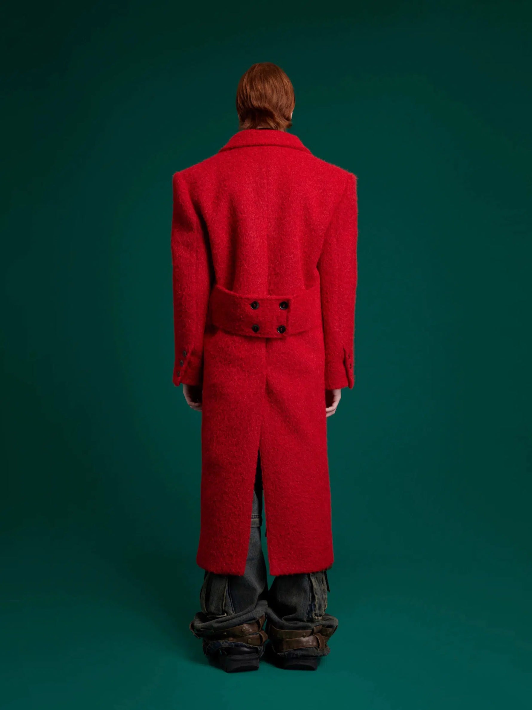 Splicing Deconstructed Wool Coat