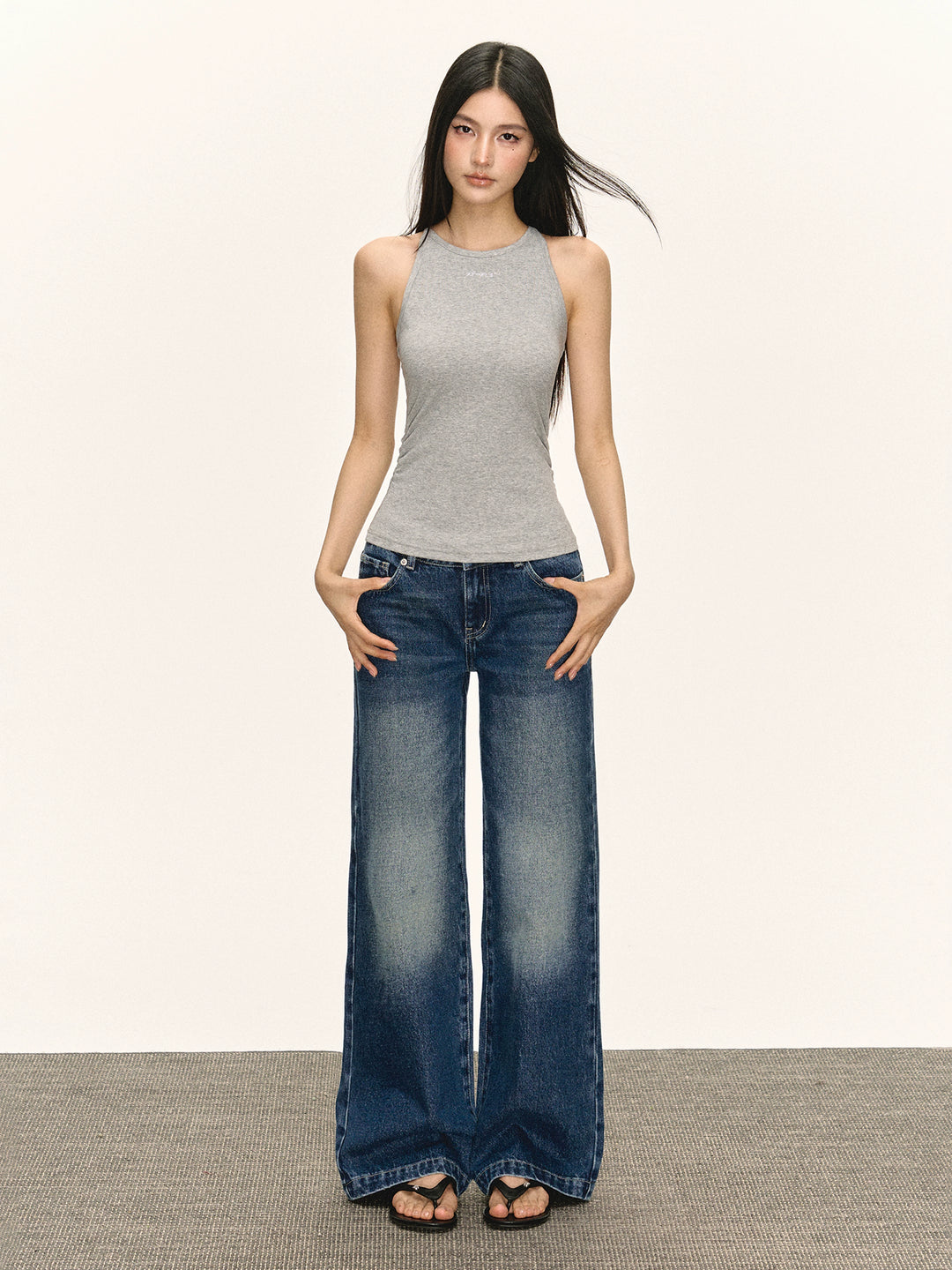 Retro Halter Neck Slim Fit Tank Top