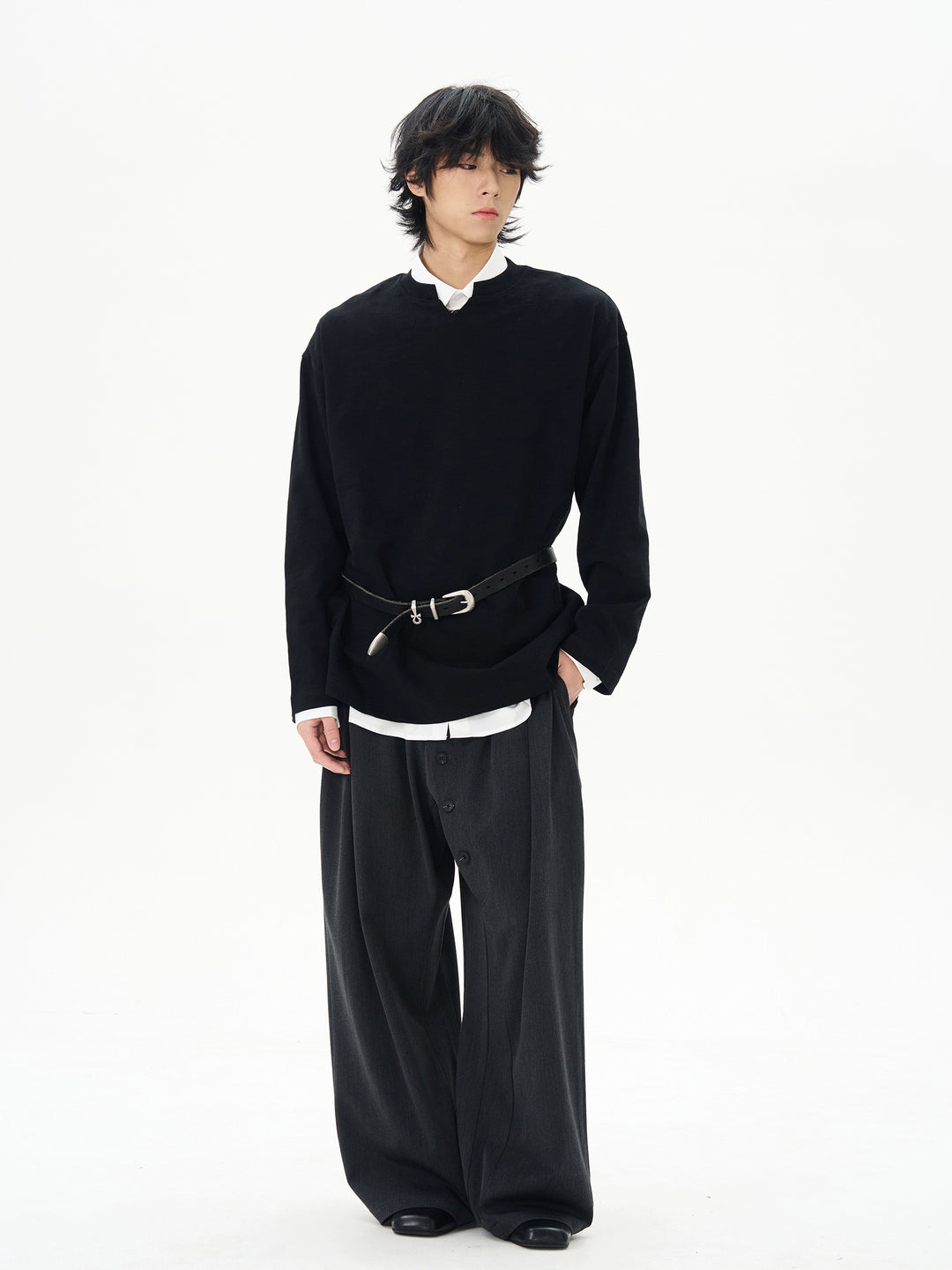 Loose Fit Suit Pants