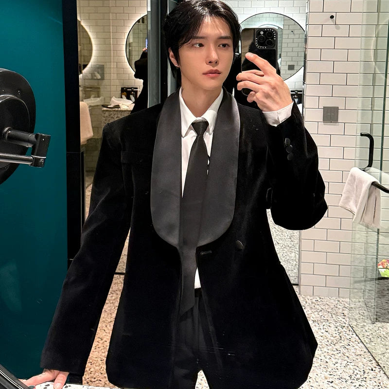 Velvet Korean Style Casual Jacket