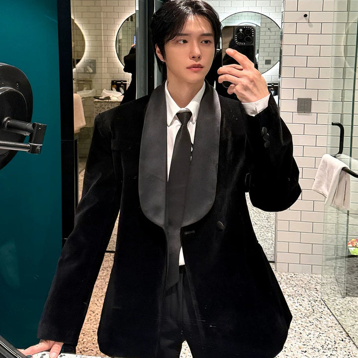 Velvet Korean Style Casual Jacket