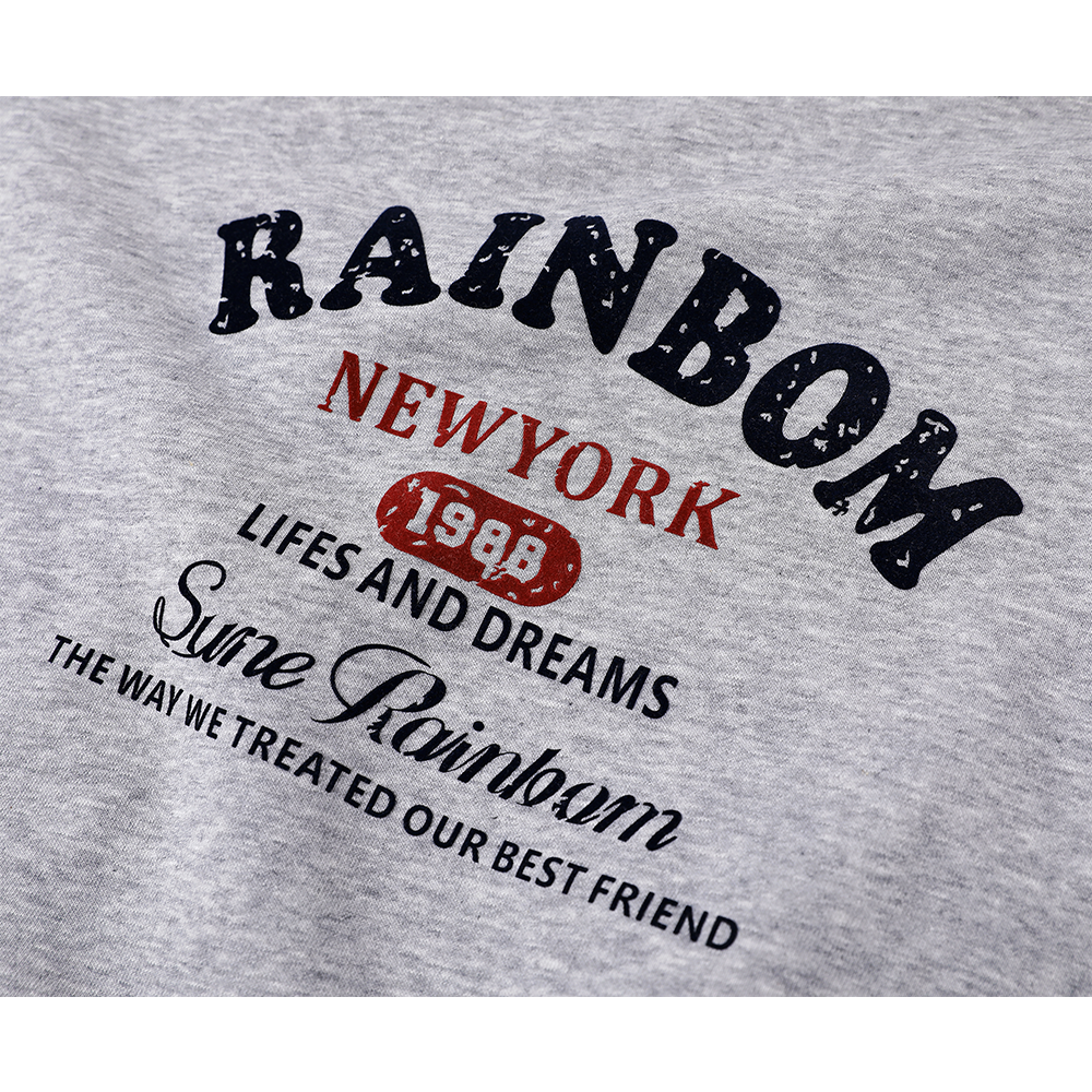 Loose Fit Printed Hooded Sweatshirt