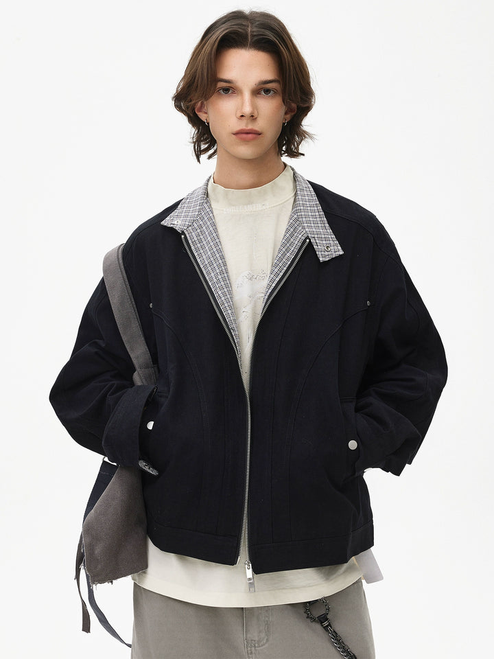 Veste Harrington à col montant et fermeture éclair 