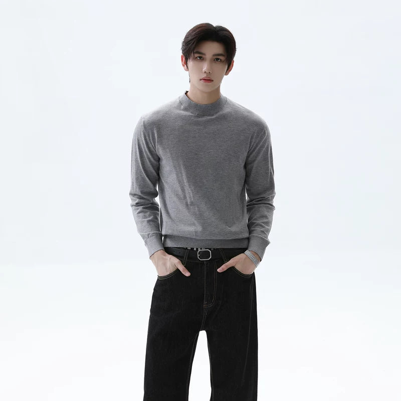 Modal Core-Spun Slim Fit Knit Pullover