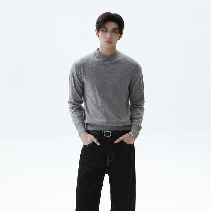 Modal Core-Spun Slim Fit Knit Pullover