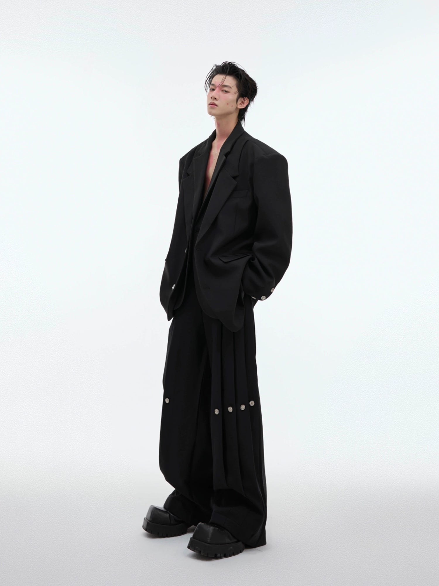 Oversized Blazer and Wide Pants (sold separately)