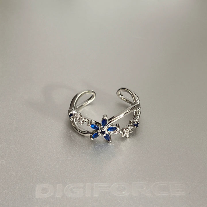 Flower Open Adjustable Ring