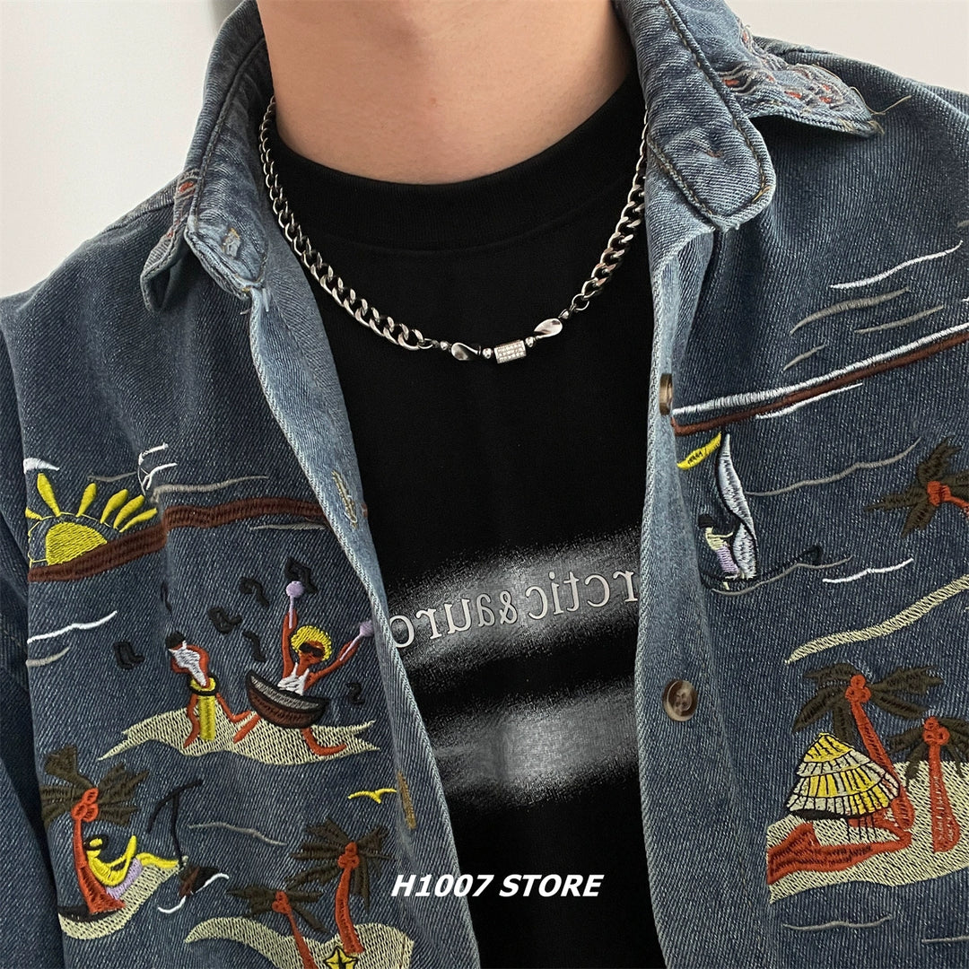 Titanium Steel Hip-Hop Chain Necklace