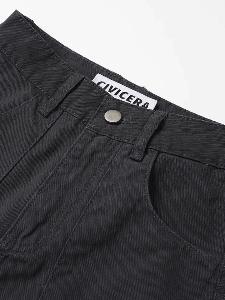 Jeans cargo da lavoro a gamba dritta 