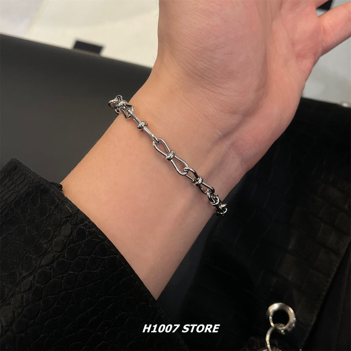 Titanium Steel Hip-Hop Wrist Chains