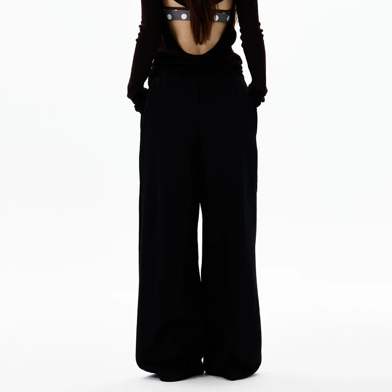 レトロルーズフィットカジュアルスポーツパンツ 