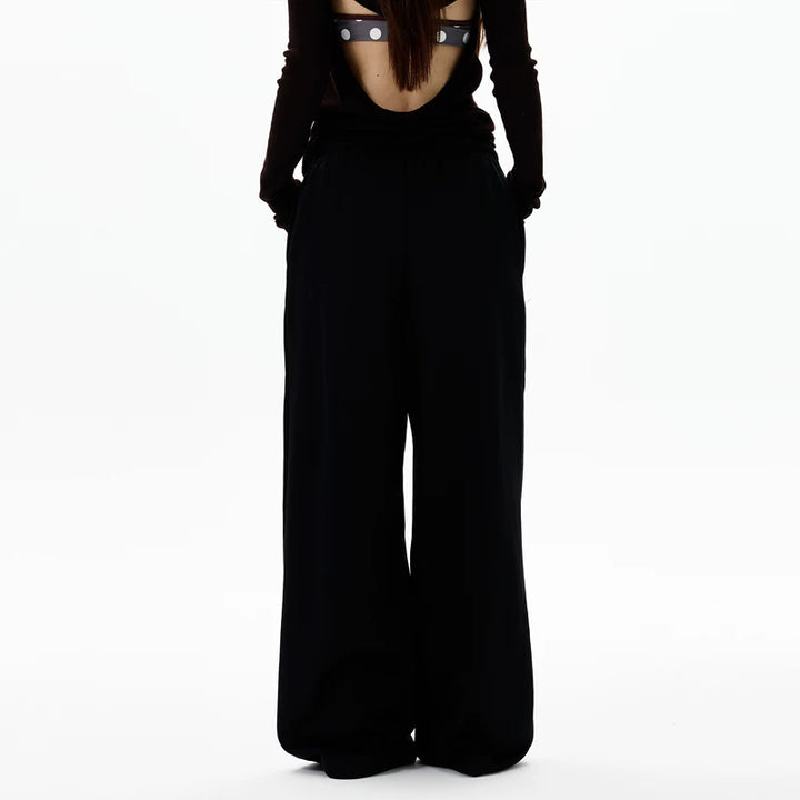 レトロルーズフィットカジュアルスポーツパンツ 