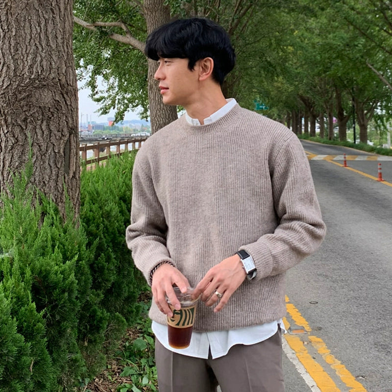 Loose Round Neck Knit Sweater